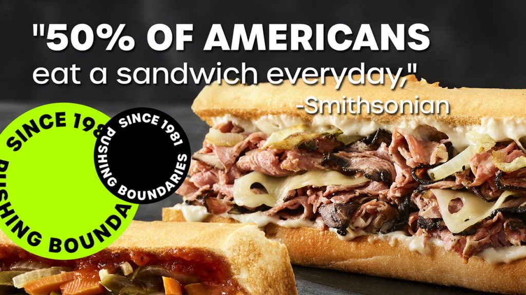50% of Americans eat a sandwich every day. Quiznos franchise