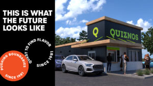 Quiznos Franchise Building with drive thru