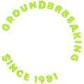 Groundbreaking since 1981 badge